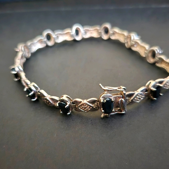 Jewelry - Onyx stone bracelet black 925 silver